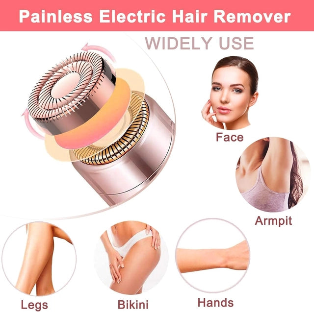 Facial Hair Remover for Women – Painless Electric Facial Hair Removal & Trimmer